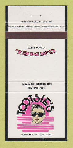 Matchbook Cover - Tootsie's Kansas City MO girlie Camel Cigarettes 30 Strike