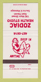 Matchbook Cover - Zodiac Health Club East Haven CT girlie 30 Strike