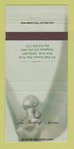 Matchbook Cover - Waldorf Astoria Hotel New York City  30 Strike