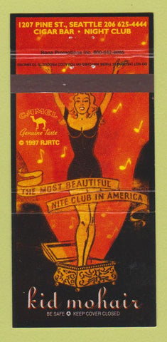 Matchbook Cover - Red Mohair Bar Camel Cigarettes girlie Seattle WA 30 Strike
