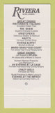 Matchbook Cover - Riviera Hotel Casino Las Vegas NV girlie 30 Strike