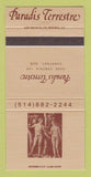 Matchbook Cover - Paradis Terrestre Chertney QC 30 Strike