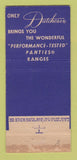 Matchbook Cover - Dutchess Panties girlie New York City 30 Stick