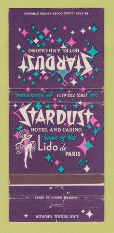 Matchbook Cover - Stardust Hotel Casino Las Vegas NV girlie 30 Strike