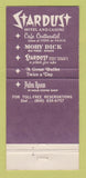 Matchbook Cover - Stardust Hotel Casino Las Vegas NV girlie 30 Strike