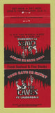 Matchbook Cover - The Caves Fort Lauderdale FL girlie 30 Strike