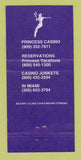 Matchbook Cover - Bahamas Princess Resort Casino Grand Bahama Island 30 Strike