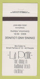Matchbook Cover - La Petite Restaurant Edmonton AB 30 Strike