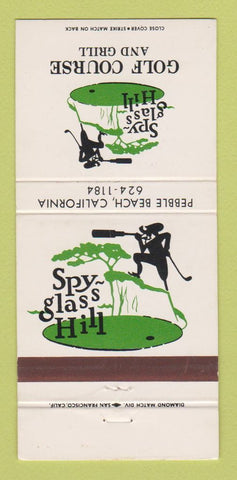 Matchbook Cover - Spy Glass Hill Golf Course Pebble Beach CA 30 Strike