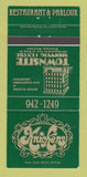 Matchbook Cover - Knickers Townsite Restaurant Winnipeg MB 30 Strike