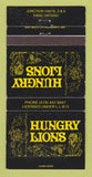 Matchbook Cover - Hungry Lions Paris ON 30 Strike
