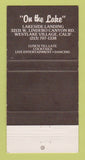 Matchbook Cover - Lakeside Landing Westlake Village CA restaurant 30 Strike