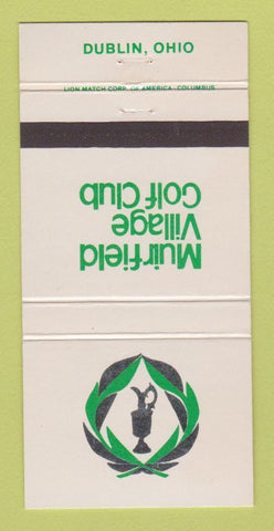 Matchbook Cover - Muirfield Village Golf Club Dublin OH 30 Strike