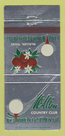 Matchbook Cover - McAllen Country Club TX 30 Strike
