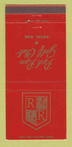 Matchbook Cover - Red Run Golf Club Royal Oak MI 30 Strike