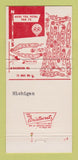 Matchbook Cover - Red Run Golf Club Royal Oak MI 30 Strike