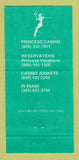 Matchbook Cover - Bahamas Princess Resort Casino Grand Bahama Island 30 Strike