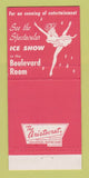 Matchbook Cover - Conrad Hilton Hotel Chicago IL Lakeside Green girlie 30 Strike