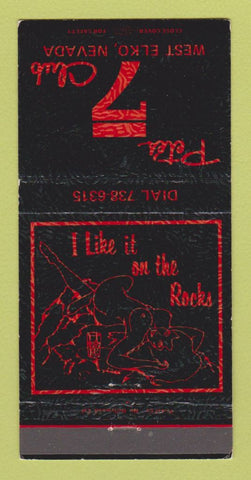 Matchbook Cover - Pete's 7 Club West Elko NV girlie 30 Strike