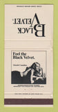 Matchbook Cover - Black Velvet Liquor Hartford CT girlie Whiskey WORN 30 Strike
