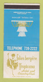 Matchbook Cover - Tropicana Hotel Casino Las Vegas NV girlie 30 Strike
