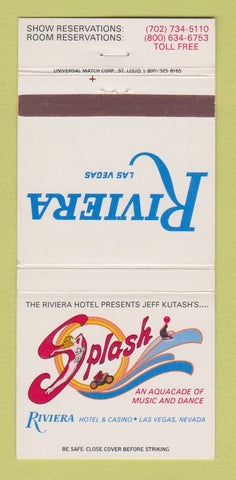 Matchbook Cover - Riviera Hotel Casino Las Vegas NV girlie 30 Strike