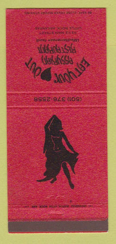 Matchbook Cover Eat Your Heart Out Assurian Restaurant Little Rock AR 30 Strike