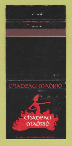 Matchbook Cover - Chateau Madrid New York City Lexington Hotel WEAR 30 Strike