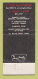 Matchbook Cover - Chateau Madrid New York City Lexington Hotel WEAR 30 Strike