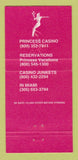 Matchbook Cover - Bahamas Princess Resort Casino Grand Bahama Island 30 Strike