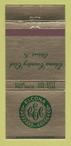 Matchbook Cover - Elcona Country Club Elkhart IN 30 Strike