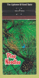 Matchbook Cover - Pine Needles Lodges Country Club Southern Pines NC 30 Strike