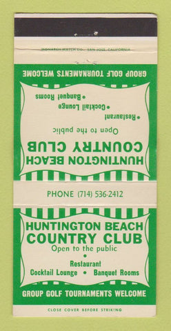 Matchbook Cover - Huntington Beach Country Club CA WEAR 30 Strike
