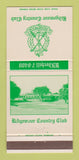 Matchbook Cover - Ridgemoor Country Club 30 Strike