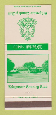 Matchbook Cover - Ridgemoor Country Club 30 Strike