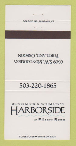 Matchbook Cover - McCormick & Schmick's Harborside Portland OR 30 Strike