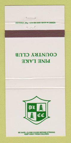 Matchbook Cover - Pine Lake Country Club 30 Strike