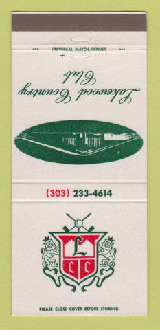 Matchbook Cover - Lakewood Country Club Colorado 30 Strike