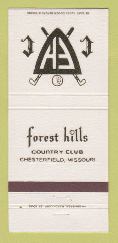 Matchbook Cover - Forest Hills Country Club Chesterfield MO 30 Strike