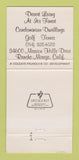 Matchbook Cover - Mission Hills Country Club Palm Springs CA 30 Strike