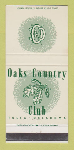 Matchbook Cover - Oaks Country Club Tulsa OK 30 Strike