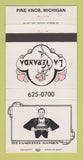 Matchbook Cover - La Veranda Hamburger Mansion Pine Knob MI 30 Strike