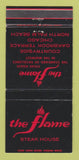 Matchbook Cover - Flame Steak House North Palm Beach FL Chicago IL 30 Strike