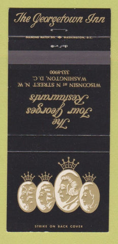 Matchbook Cover - Four Georges Restaurant Washington DC 30 Strike