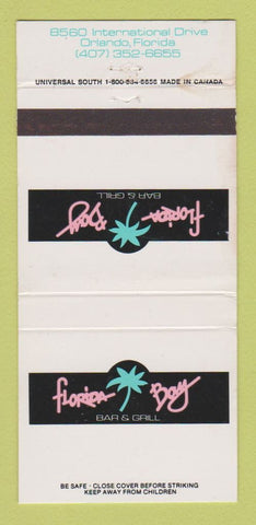 Matchbook Cover - Florida Bay Bar Grill Orlando FL WEAR 30 Strike