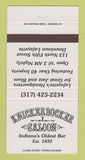 Matchbook Cover - Knickerbocker Saloon Lafayette IN 30 Strike