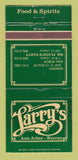 Matchbook Cover - Larry's Restaurant Warren Ann Arbor MI 30 Strike