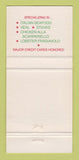 Matchbook Cover La Pergola Restaurant Italian Miami Beach Hollywood FL 30 Strike