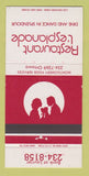 Matchbook Cover - Restaurant L'Esplanade Ottawa ON WEAR 30 Strike