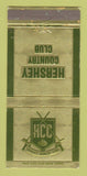 Matchbook Cover - Hershey Country Club PA WEAR 30 Strike